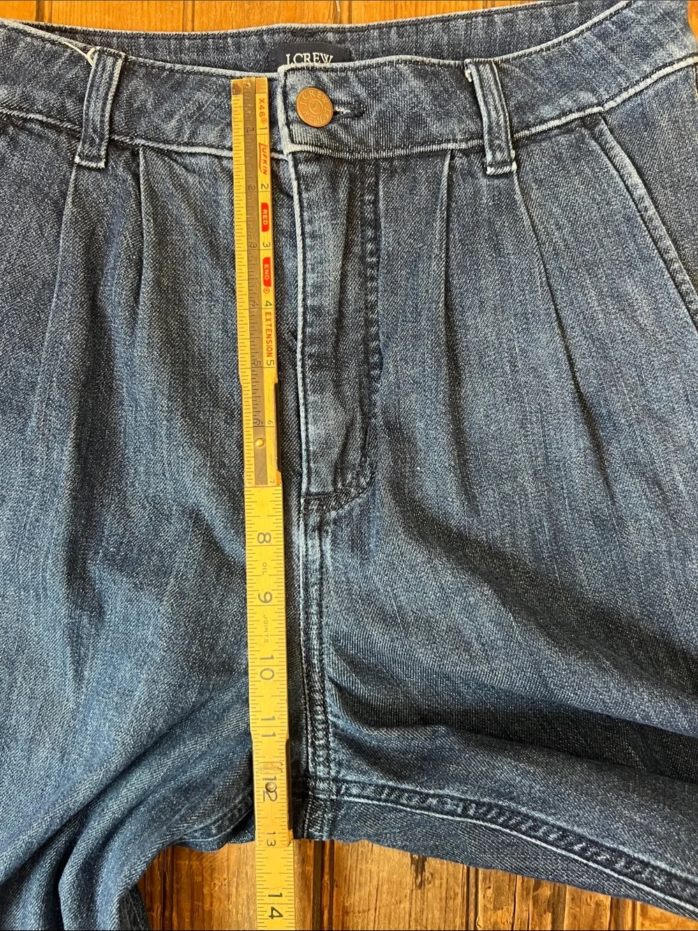 J. Crew Straight Leg Jeans in Deep Blue Wash